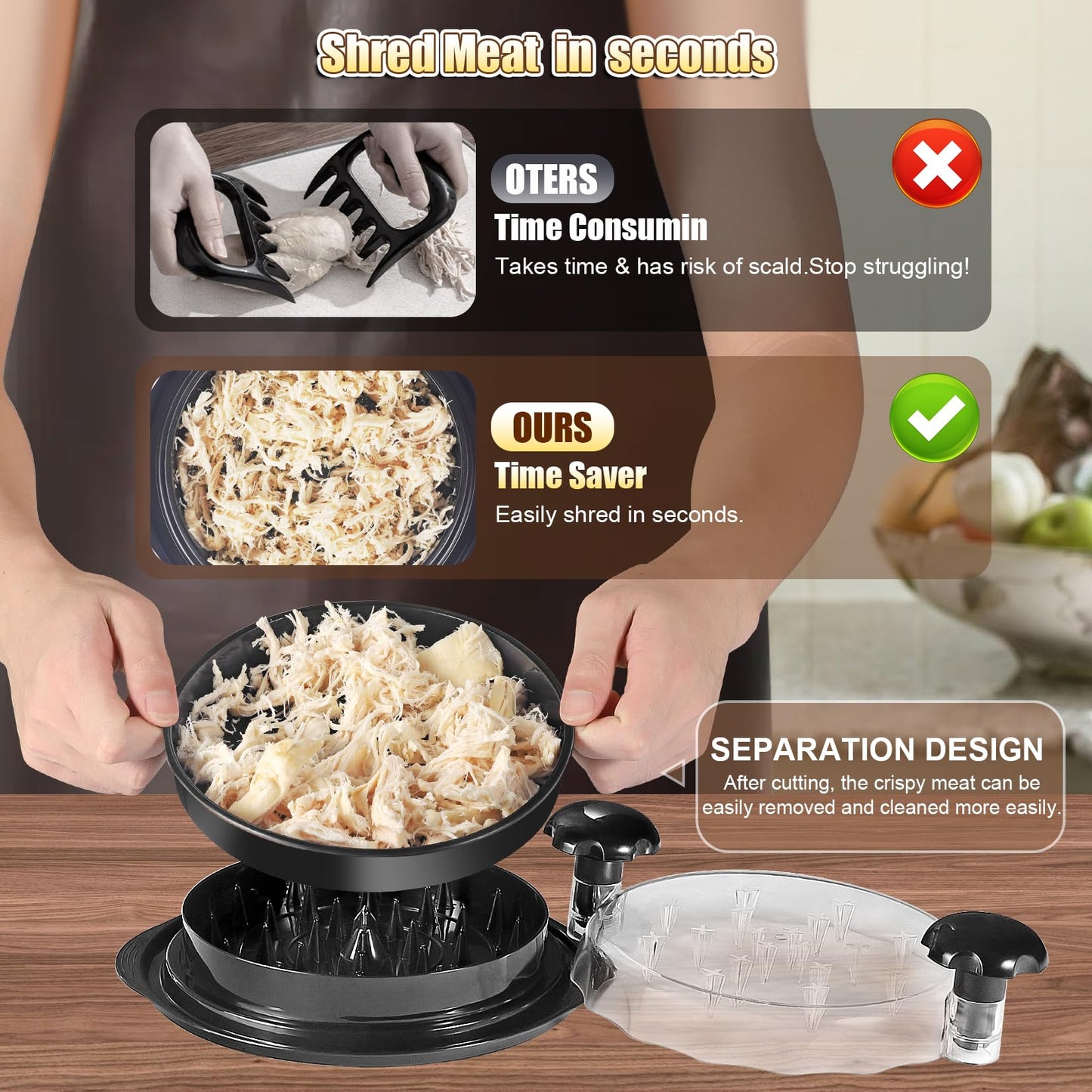 DESMECHADOR DE POLLO EN 30segundos + ENVÍO GRATIS