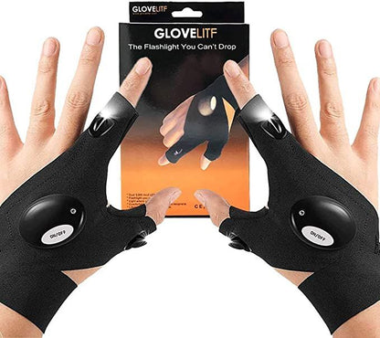 Guantes Con Luz Led Impermeable