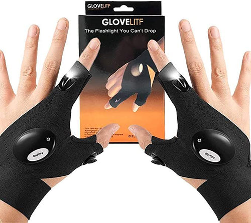 Guantes Con Luz Led Impermeable